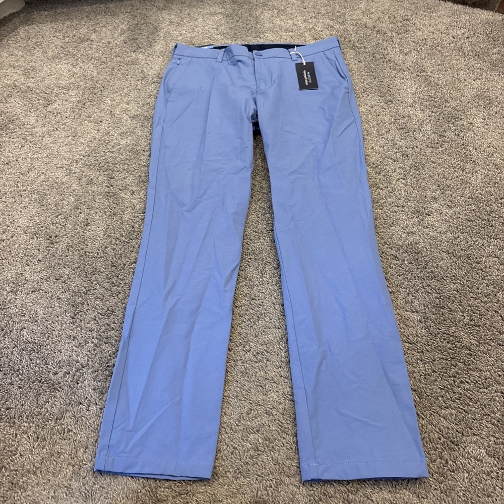 NEW Vineyard Vines On The Go Performance Pants Light Blue Golf 32x32 MSRP $125